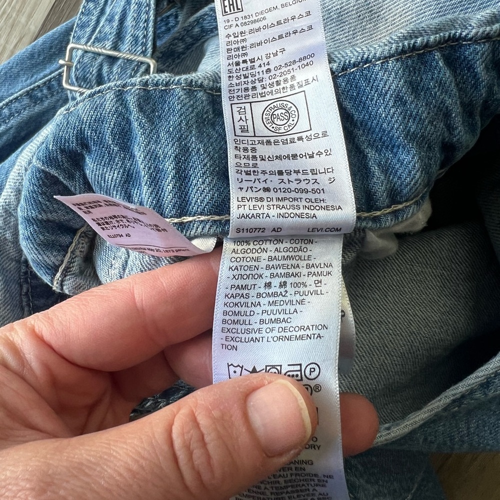 Levi’s Premium Straight Leg Overalls size XS - Picture 9 of 10